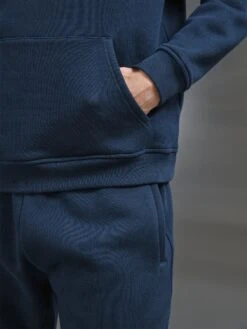 Relaxed Fit Hoodie In Navy -Cheap Shirts Shop RelaxedFit Navy54781