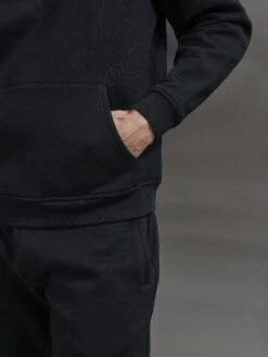 Relaxed Fit Hoodie In Black -Cheap Shirts Shop Relaxedfit black0171