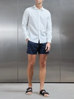 Seersucker Long Sleeve Cutaway Collar Shirt In White 10 Seersucker Long Sleeve Cutaway Collar Shirt In White -Cheap Shirts Shop SEERSUCKER LS CUTAWAY COLLAR SHIRT IN WHITE 22