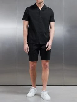 Seersucker Short In Black 9 Seersucker Short In Black -Cheap Shirts Shop SEERSUCKER SHORT IN BLACK 0866