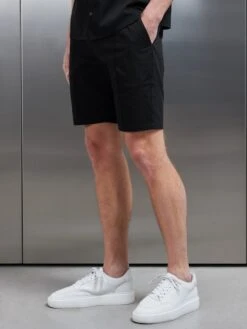 Seersucker Short In Black 13 Seersucker Short In Black -Cheap Shirts Shop SEERSUCKER SHORT IN BLACK 0886