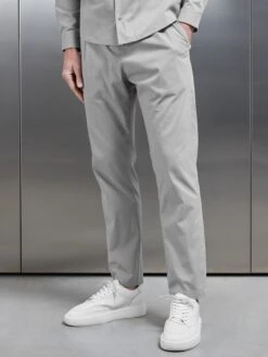 Seersucker Trouser In Stone -Cheap Shirts Shop SEERSUCKER TROUSER IN STONE 0444