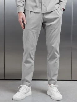 Seersucker Trouser In Stone -Cheap Shirts Shop SEERSUCKER TROUSER IN STONE 0450