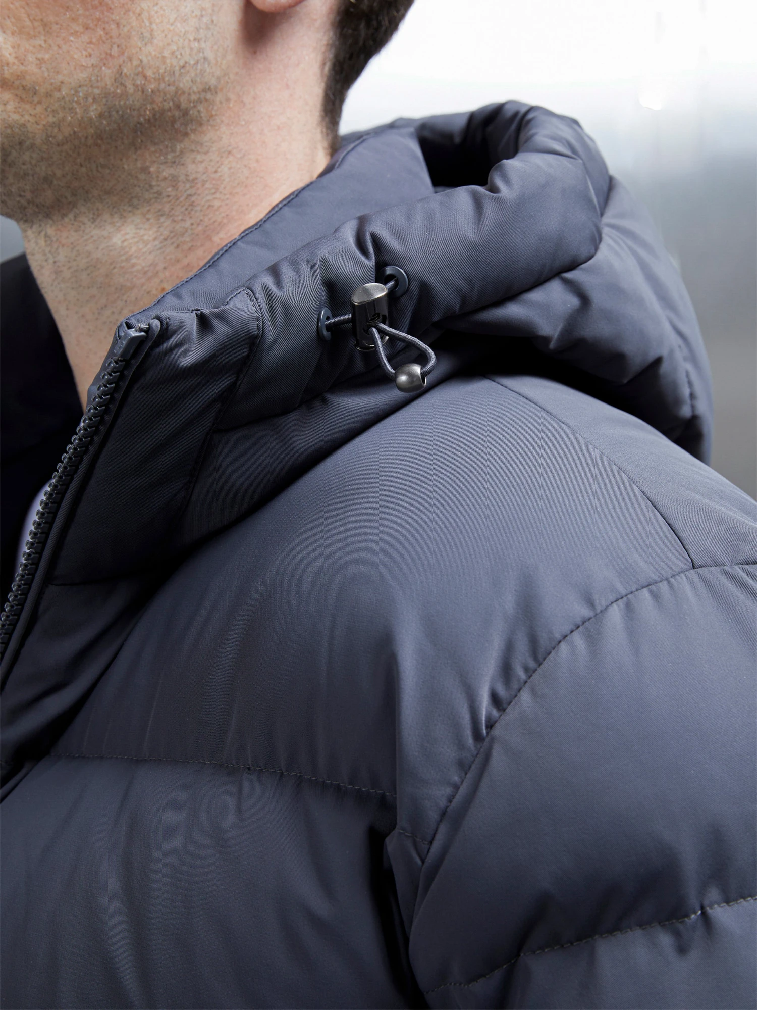 Short Down Parka In Grey 7 Short Down Parka In Grey - Image 5