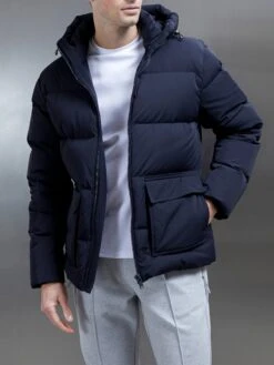 Short Down Parka In Navy -Cheap Shirts Shop SHORTDOWNPARKA NAVY 1505 b4a217d5 7549 40e9 b79f 5f639c606d6e