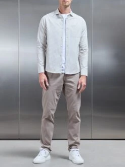 Stripe Long Sleeve Cutaway Collar Shirt In Stone -Cheap Shirts Shop STRIPE LONG SLEEVE CUTAWAY COLLAR SHIRT IN STONE 1193 2e7c22d5 7189 4f1d a04c b5c4f4bf03d1