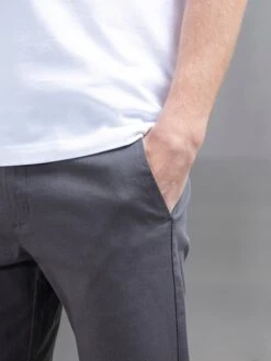 Tailored Chino Trouser In Charcoal -Cheap Shirts Shop TAILOREDCHINOTROUSER CHARCOAL 5592