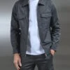 Tailored Cotton Cargo Jacket In Grey 1 Tailored Cotton Cargo Jacket In Grey -Cheap Shirts Shop TAILOREDCOTTONCARGO CHARCOAL0338