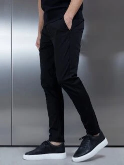 Tailored Cotton Side Adjuster Chino Trouser In Black 9 Tailored Cotton Side Adjuster Chino Trouser In Black -Cheap Shirts Shop TAILOREDSIDEADJUSTERTROUSERSINBLACK6819