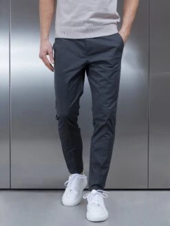 Tailored Cotton Side Adjuster Chino Trouser In Grey 9 Tailored Cotton Side Adjuster Chino Trouser In Grey -Cheap Shirts Shop TAILOREDSIDEADJUSTERTROUSERSINGREY6851