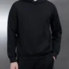 Technical Jersey Hoodie In Black