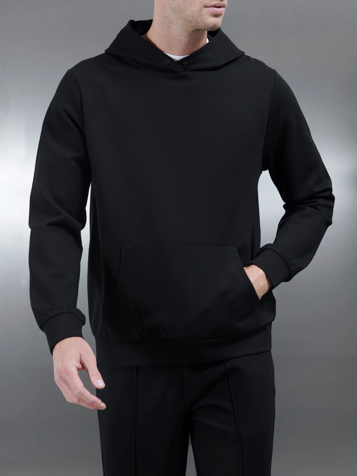 Technical Jersey Hoodie In Black 7 Technical Jersey Hoodie In Black - Image 5