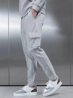 Technical Jersey Cargo Pant In Marl Grey -Cheap Shirts Shop TECHNICALJERSEYCARGOPANTINMARLGREY2645