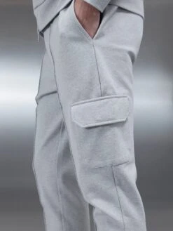 Technical Jersey Cargo Pant In Marl Grey -Cheap Shirts Shop TECHNICALJERSEYCARGOPANTINMARLGREY2646 1