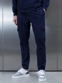 Technical Jersey Cargo Pant In Navy