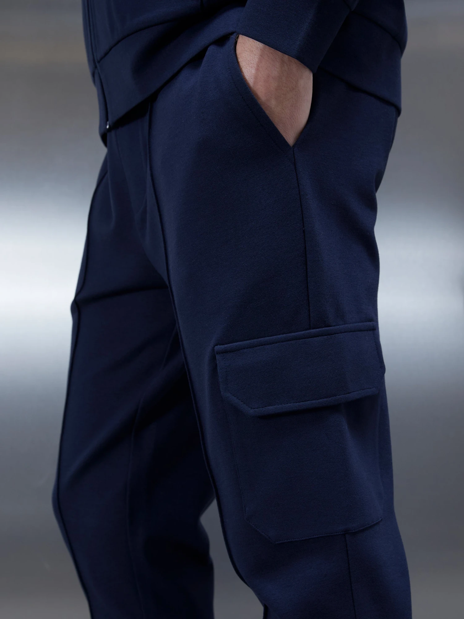 Technical Jersey Cargo Pant In Navy 5 Technical Jersey Cargo Pant In Navy - Image 3