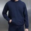 Technical Jersey Hoodie In Navy