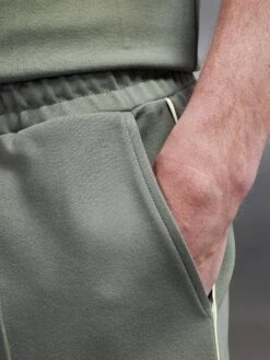 Technical Jersey Piping Short In Olive -Cheap Shirts Shop TECHNICAL JERSEY PIPING SHORT IN OLIVE 0103