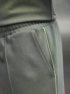 Technical Jersey Piping Short In Olive -Cheap Shirts Shop TECHNICAL JERSEY PIPING SHORT IN OLIVE 0106