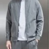 Technical Jersey Side Stripe Jacket In Grey 2 Technical Jersey Side Stripe Jacket In Grey -Cheap Shirts Shop TECHNICAL JERSEY SIDE STRIPE GREY 2955