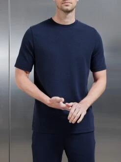 Technical Jersey T-Shirt In Navy 8 Technical Jersey T-Shirt In Navy -Cheap Shirts Shop TECHNICAL JERSEY TSHRIT IN NAVY 0051