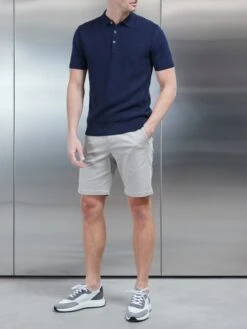 Textured Egyptian Cotton Polo Shirt In Navy -Cheap Shirts Shop TEXTURED EGYPTIAN POLO NAVY 0184