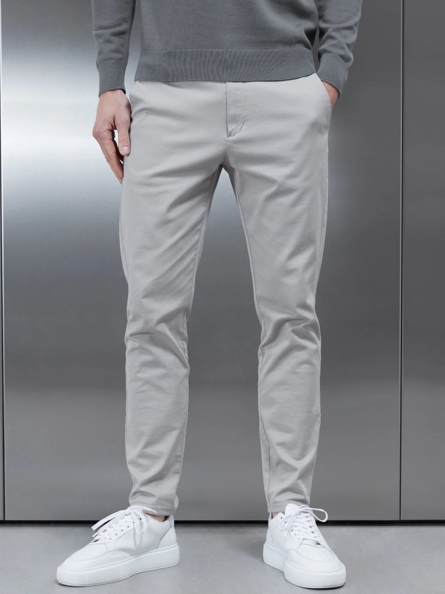 Tailored Chino Trouser In Stone 3 Tailored Chino Trouser In Stone
