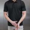 Technical Polo Shirt In Black -Cheap Shirts Shop TechnicalPoloShirtinBlack3